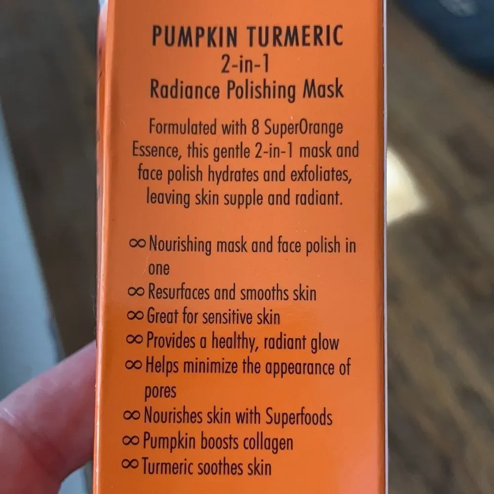 Yensa Pumpkin Tumeric 2-in-1 Radiance Polishing Mask + 8 SuperOrange Essence